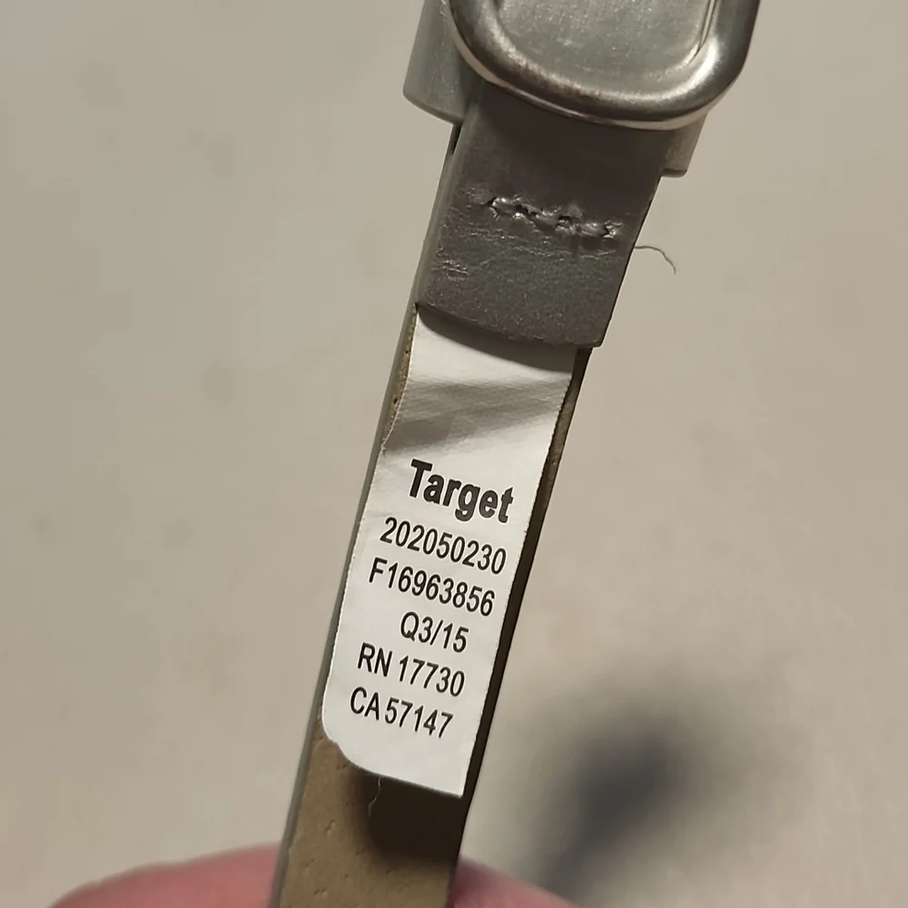 Adjustable Silver Belt